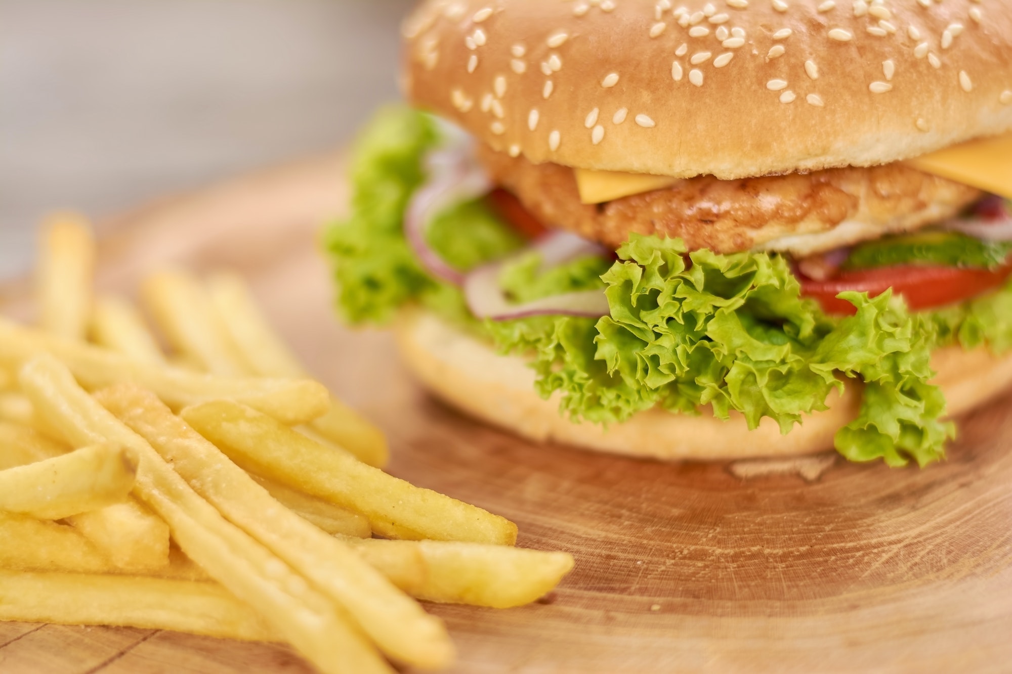 Classic american burger food